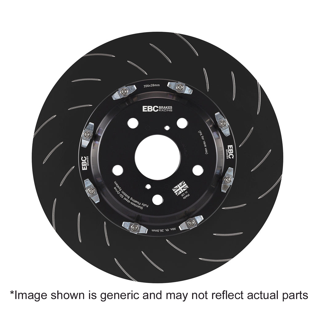 Front Racing 2-Piece Floating Brake Disc Rotors (Pair) 340MM SG2FC1877