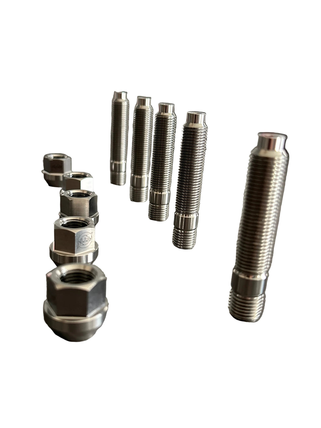 Titanium Wheel Stud & Nut Kits M14/M12