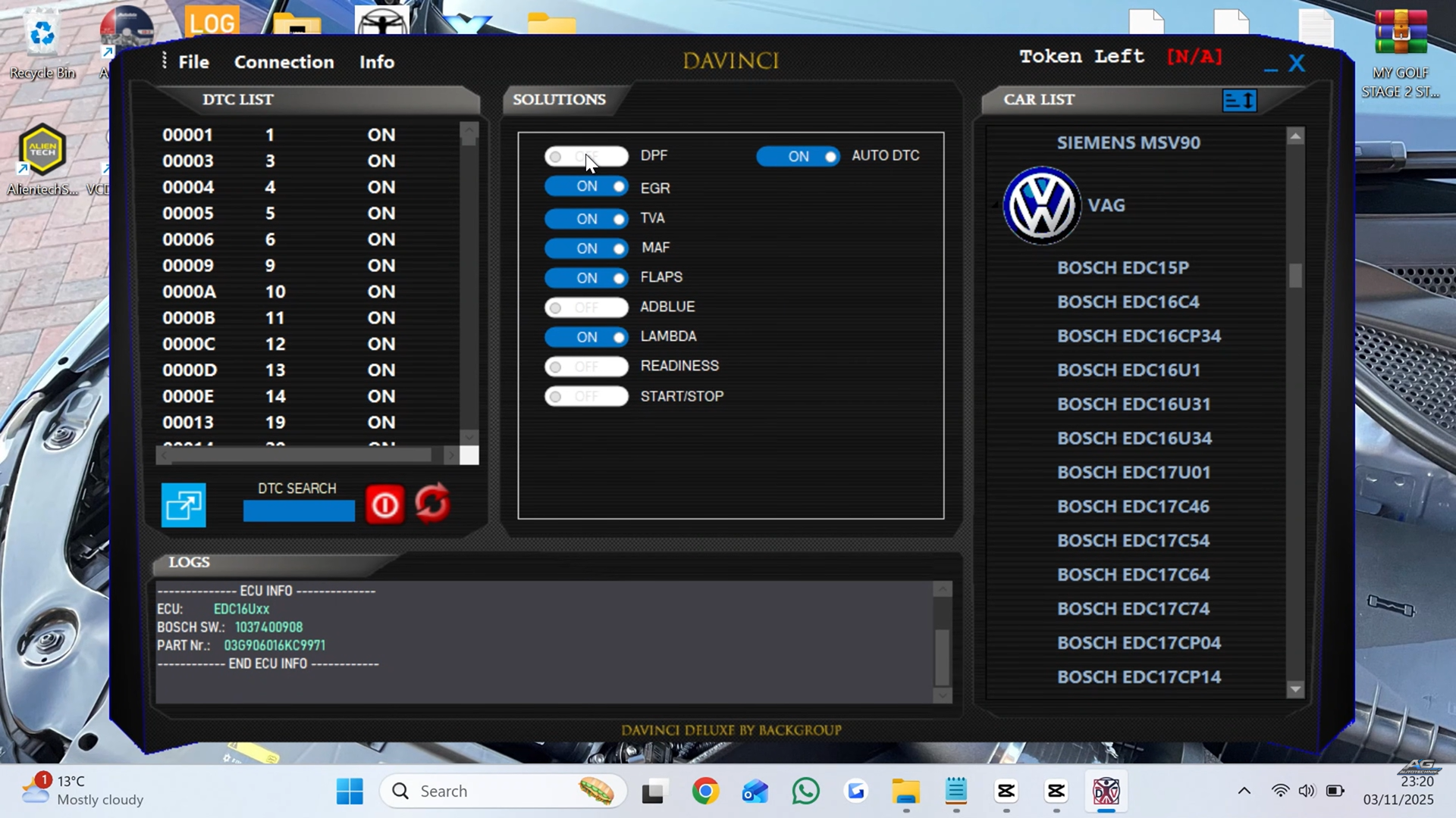 3 Software Pack (DaVinci, WinOLS, xDecoder)