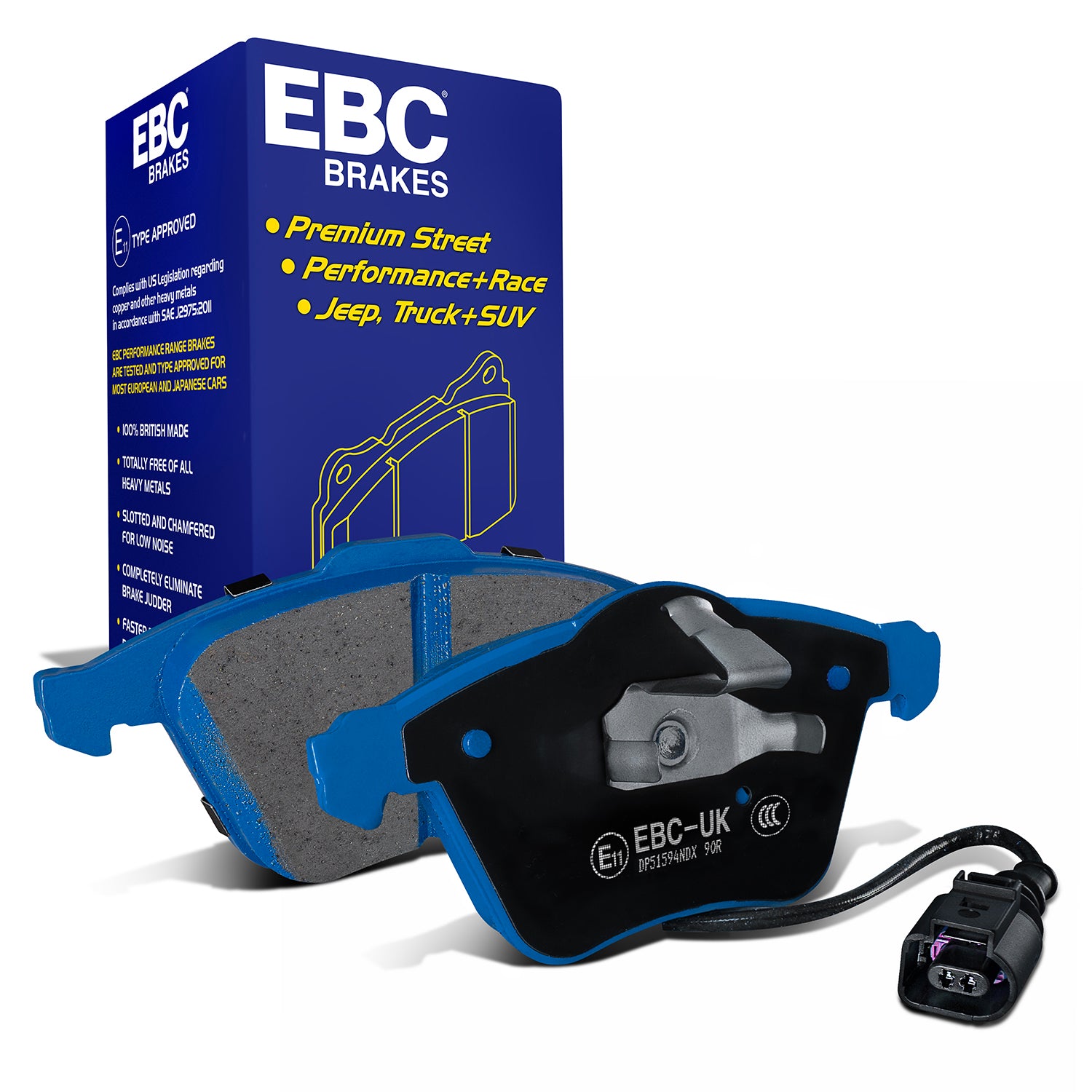 Front Bluestuff Brake Pad 5000 Series TrackDay Set