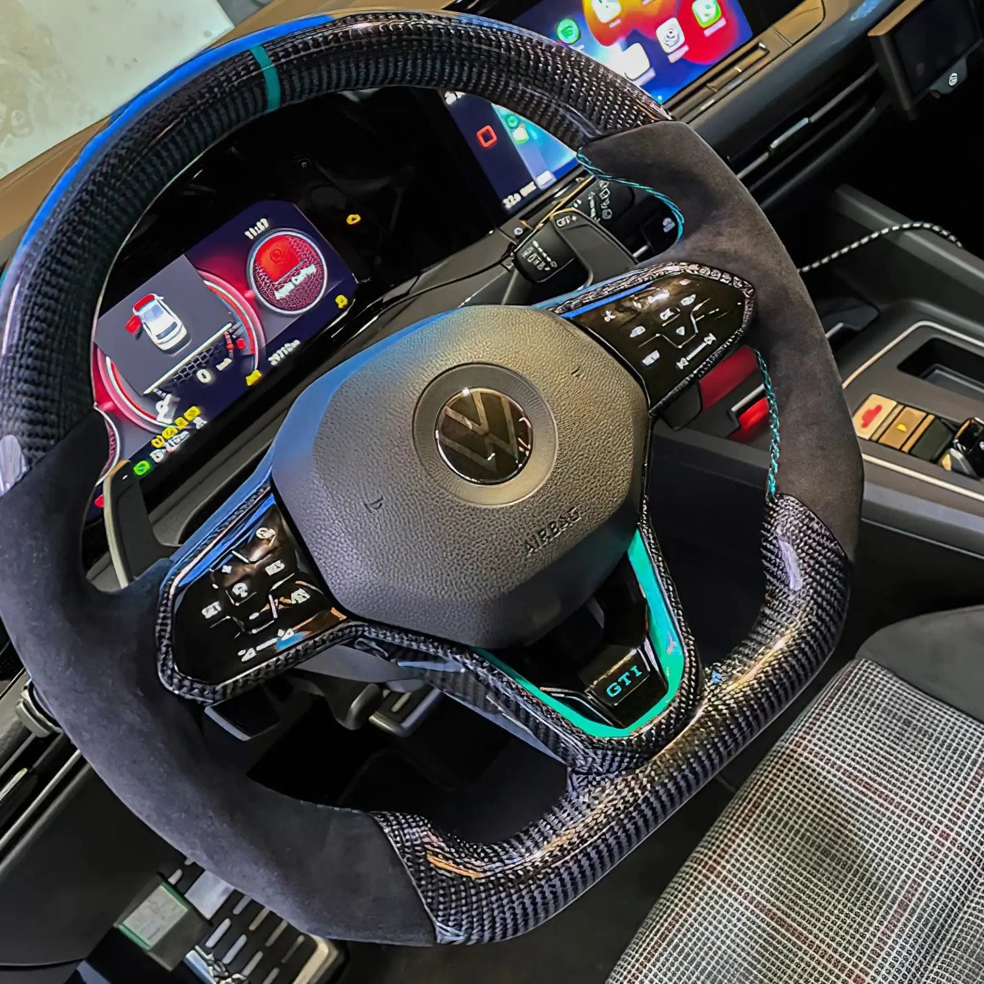 VW MK8/8.5 Golf Carbon Fibre Steering Wheels