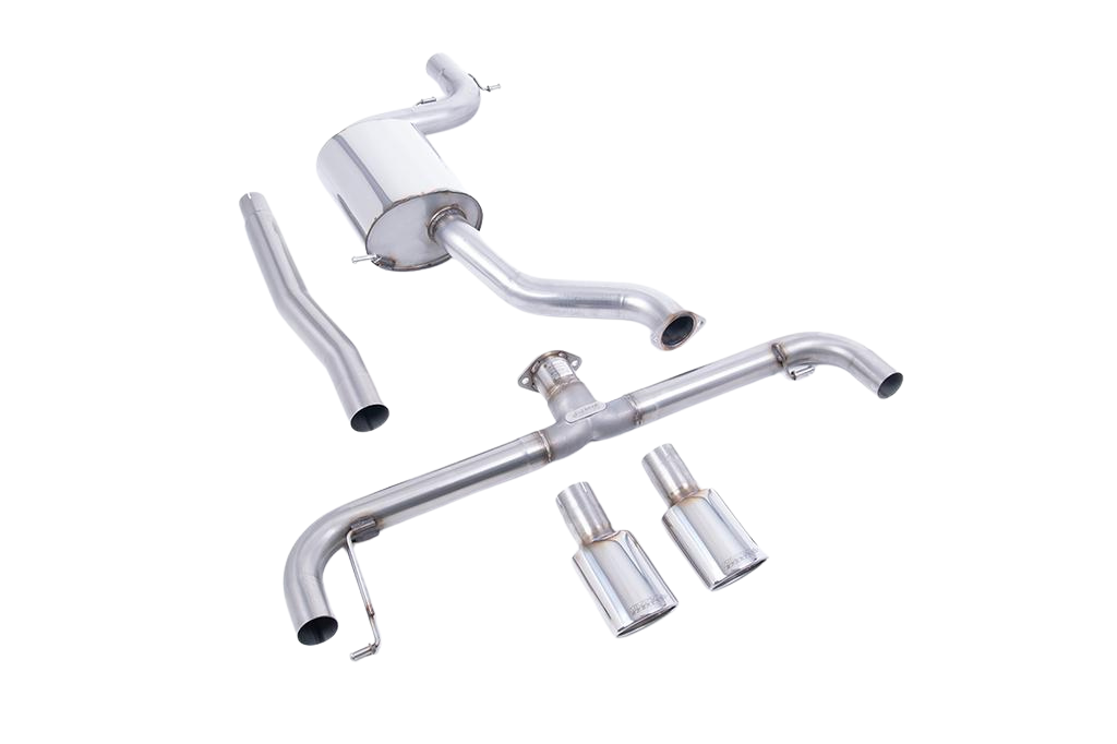 Milltek VW Scirocco R - Non-Resonated (Louder) Cat-Back Exhaust System with Polished Oval Tips - SSXVW202